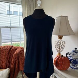 Elegant navy blue Sleeveless Tank Top